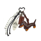 Dachshund Bag Charm Keychain
