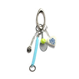 Sunday Morning Tennis Bag Charm Keychain