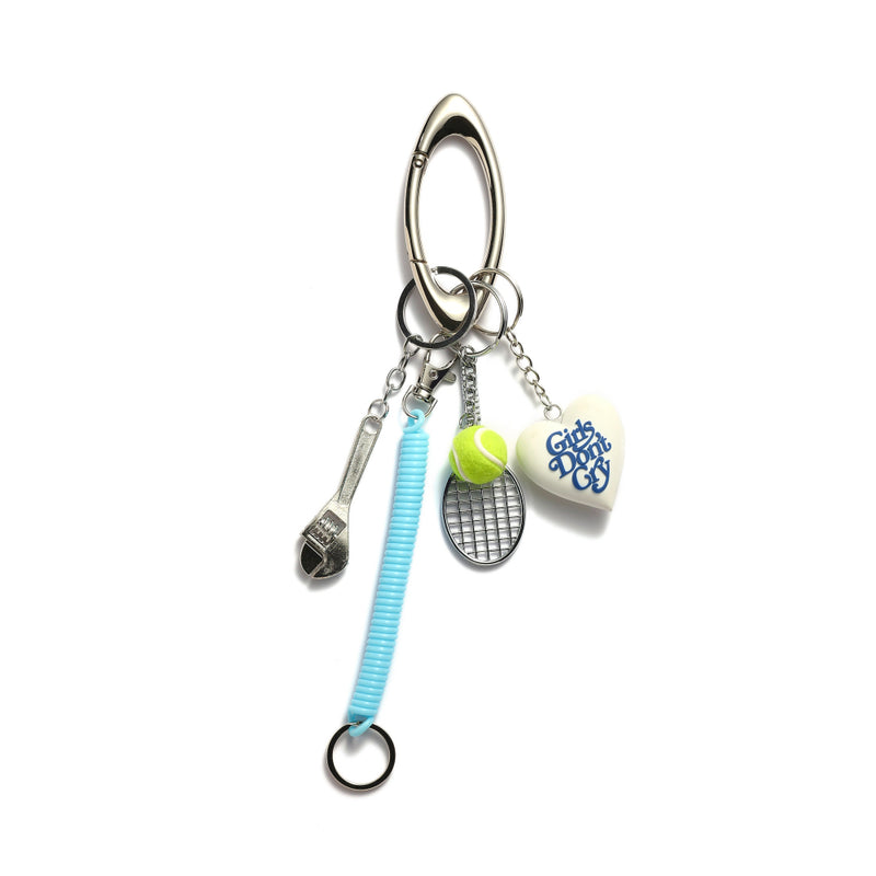 Sunday Morning Tennis Bag Charm Keychain