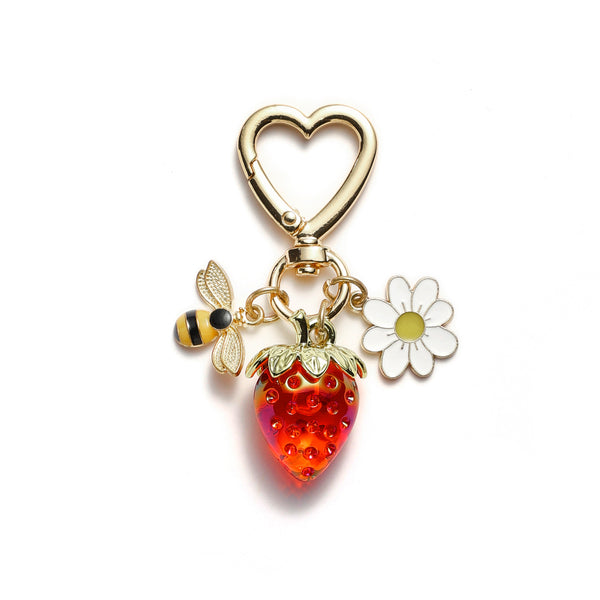 Summer Garden Bag Charm Keychain