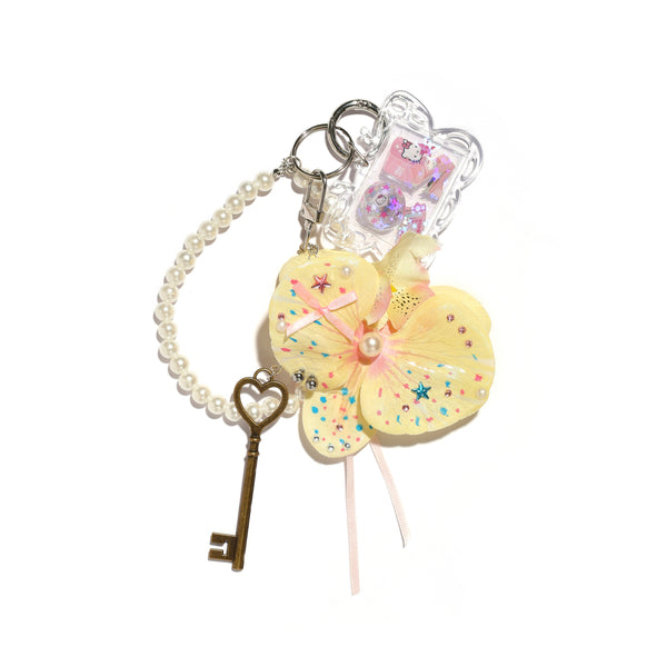 Tropical Summer Bag Charm Keychain