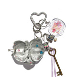 Tropical Spring Bag Charm Keychain