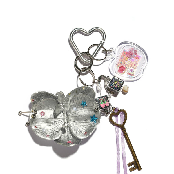 Tropical Disco Bag Charm Keychain