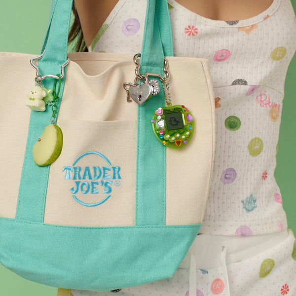 Green Apple Slice Keychain Bag Charm