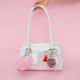 Gaming Nostalgia in Pink DIY Keychain Bag Charm