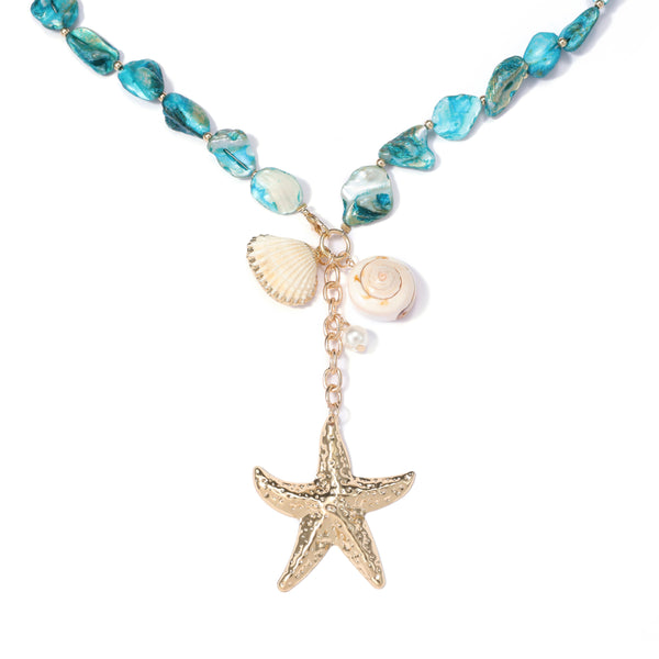 Beachside Breeze Necklace in Ocean