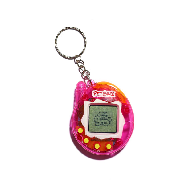 Pocket Pet Bag Charm Keychain in Blue