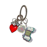 Play Date Bag Charm Keychain in Crystal