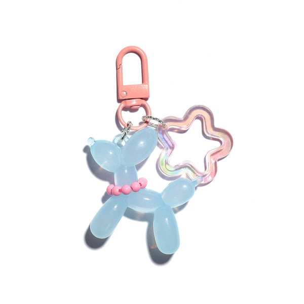 Ballon Puppy Bag Charm Keychain