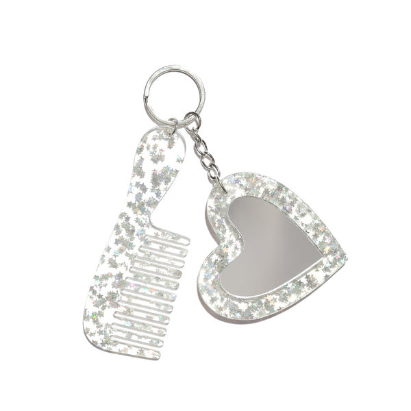 Regina Rocker Mirror Comb in Starlet