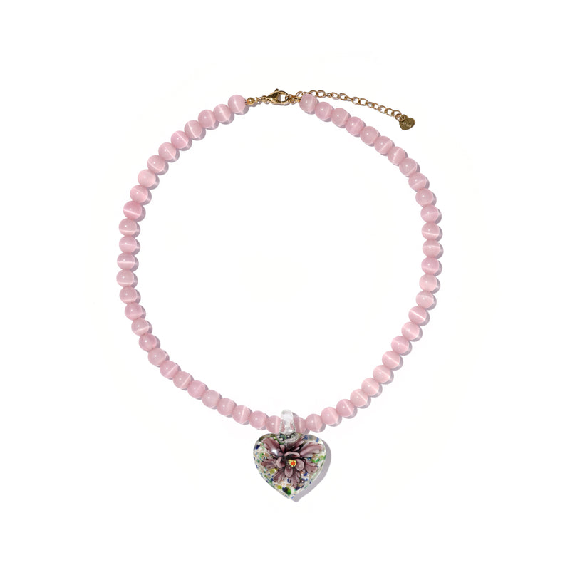 Seaside Wonder Necklace in Pink