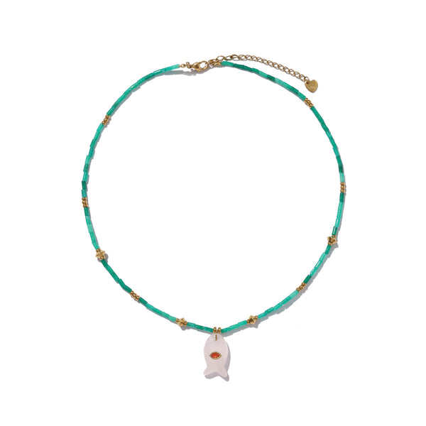 Jaded Fishlet Necklace