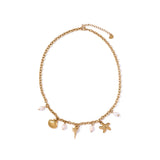 Golden Sea Charms Necklace