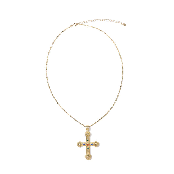 The Oracle's Stone Cross Necklace