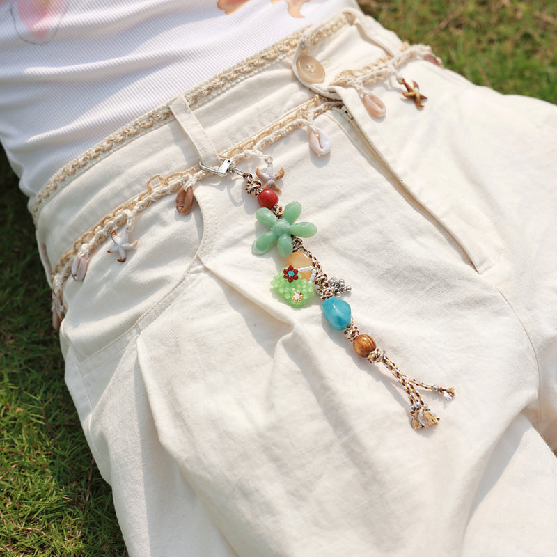Spring Garden Keychain Bag Charm