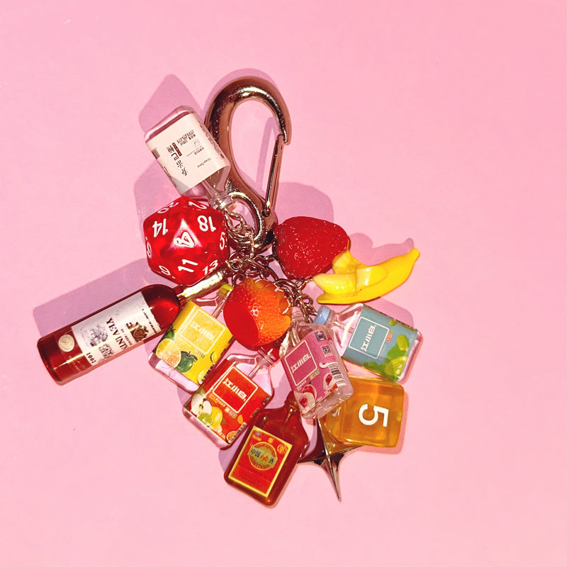 Summer Date Night Keychain Bag Charm