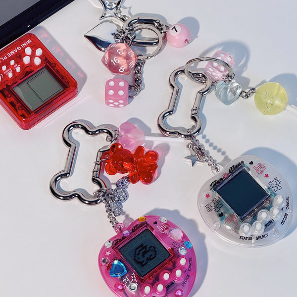 Fantastic Roll in Pink Keychain Bag Charm