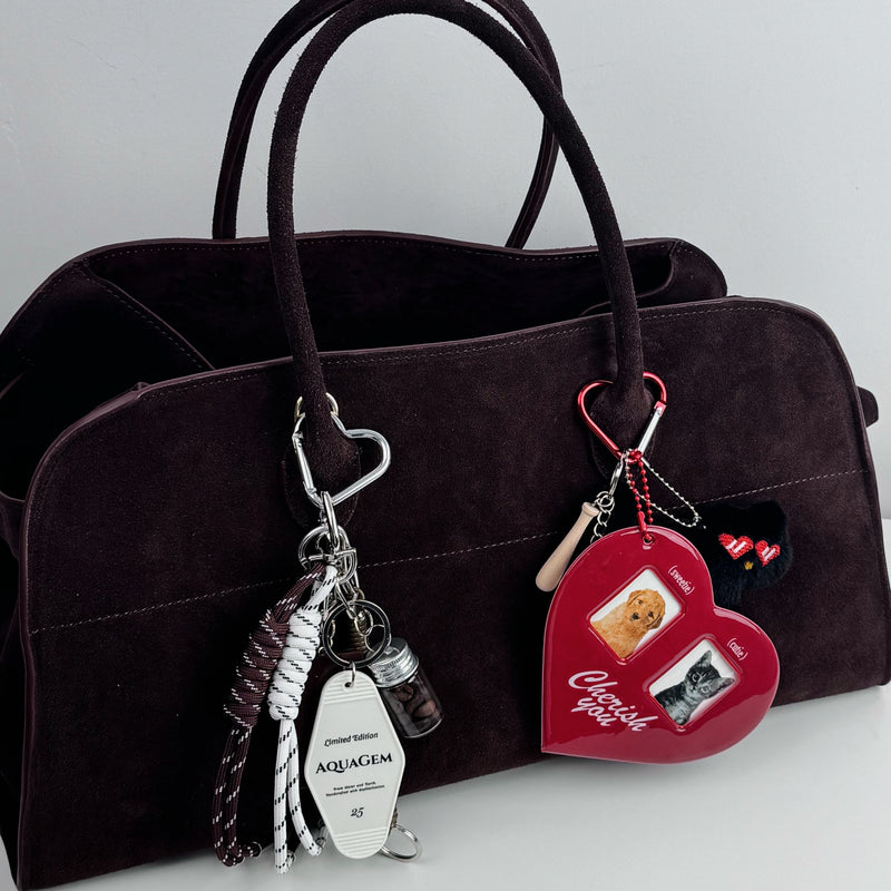 Cherish you Keychain Bag Charm