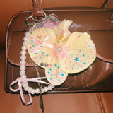 Tropical Summer Bag Charm Keychain