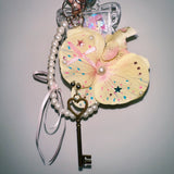 Tropical Summer Bag Charm Keychain