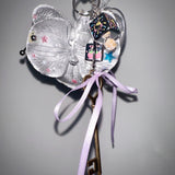 Tropical Disco Bag Charm Keychain