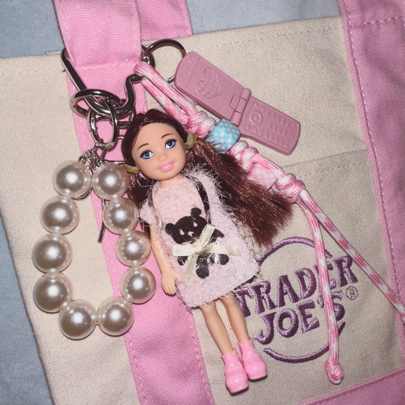 Play Dress Up Bag Charm Keychain
