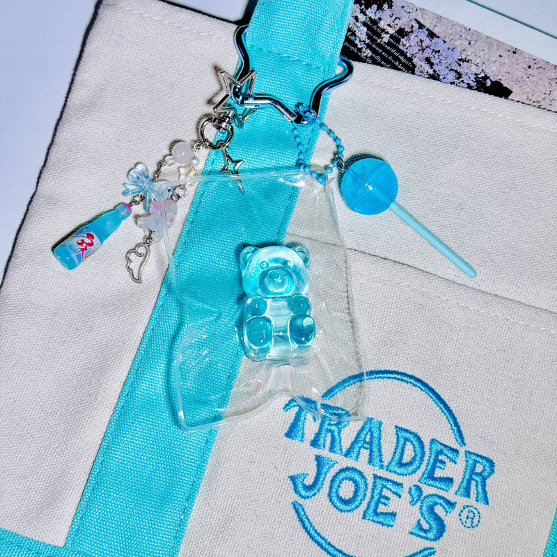 Fizzy Fun Keychain Bag Charm in Blue