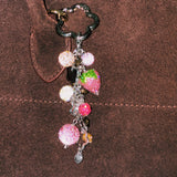 Strawberry Pixie Bag Charm Keychain