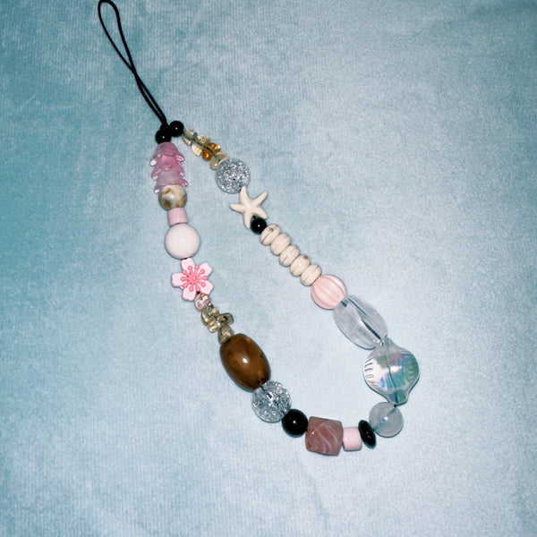 Coastal Morning Bag Charm Keychain Phone Chain