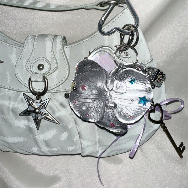 Tropical Disco Bag Charm Keychain