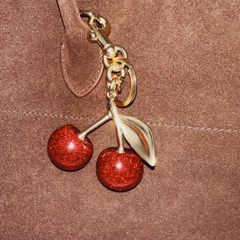 Cherry Bomb Bag Charm Keychain