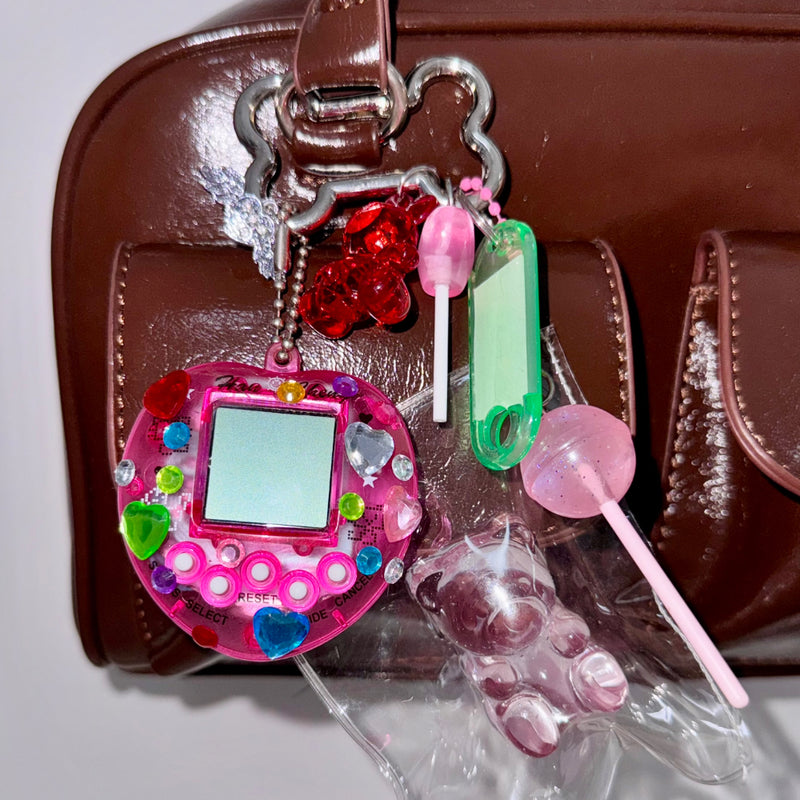 Strawberry Lillipop Keychain Bag Charm