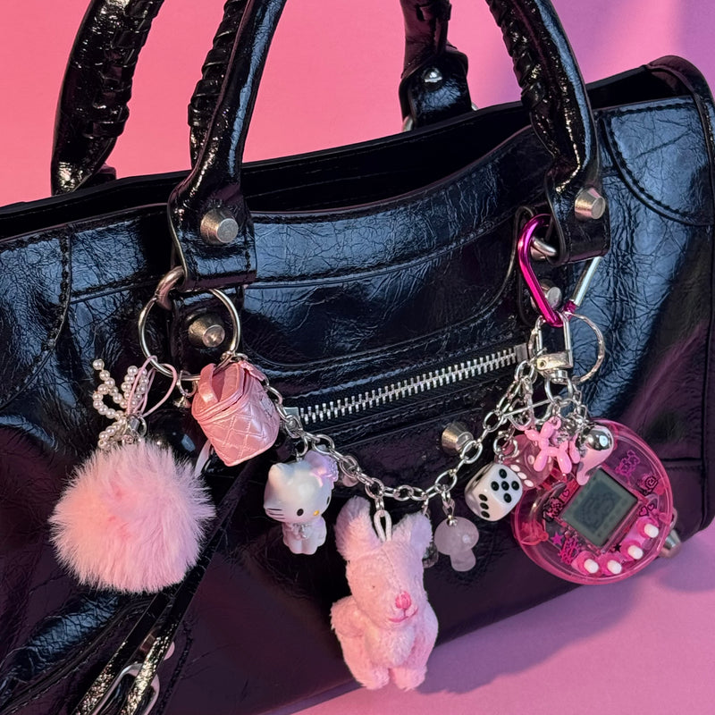 Pink Day Dream  Keychain Bag Charm