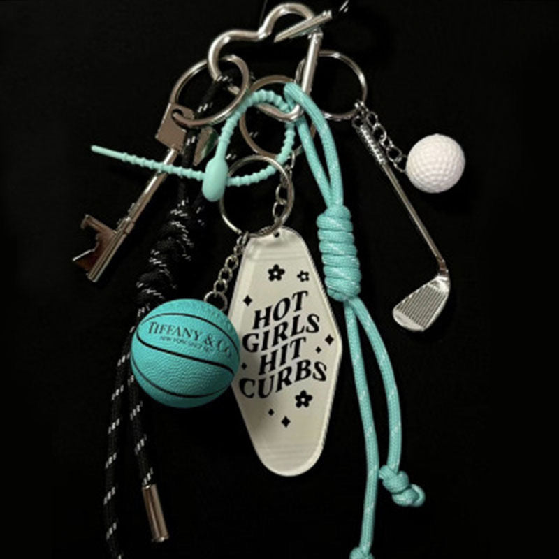 Sporty Time Keychain Bag Charm