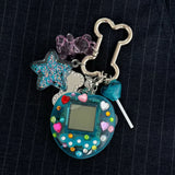 Gaming Nostalgia in Blueberry DIY Keychain Bag Charm