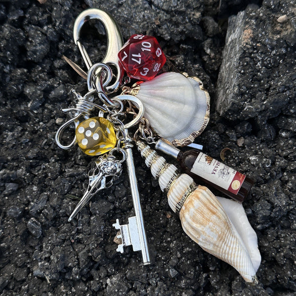 Beach Picnic Keychain Bag Charm