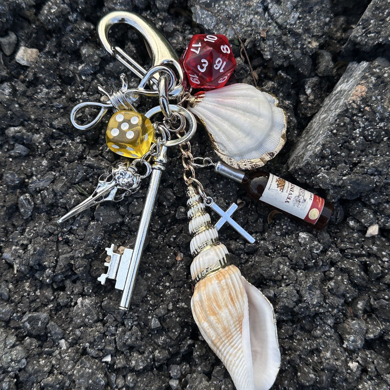 Beach Picnic Keychain Bag Charm
