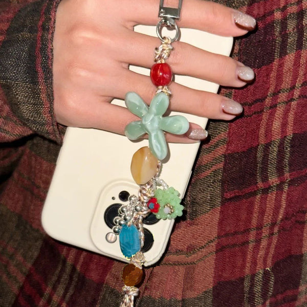 Spring Garden Keychain Bag Charm