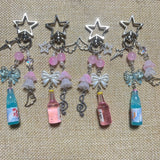 Fizzy Fun Keychain Bag Charm in Blue