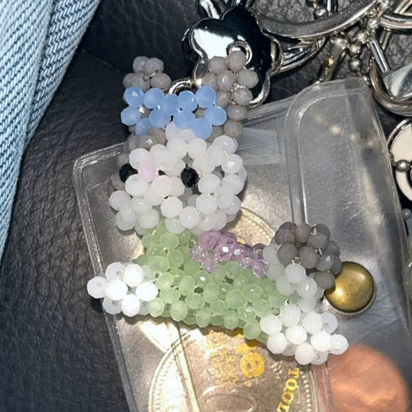 Grandma's Bunny Keychain Bag Charm