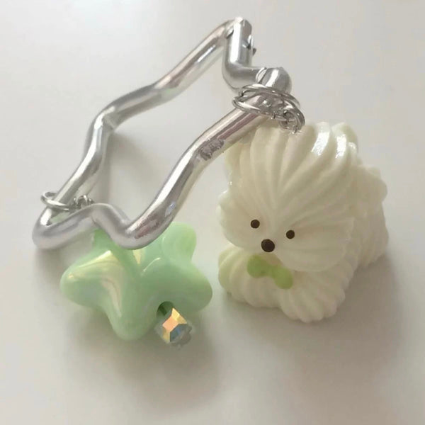 Cookie Puppy Keychain Bag Charm