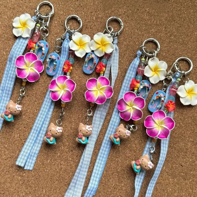 Hawaiian Dance Keychain Bag Charm