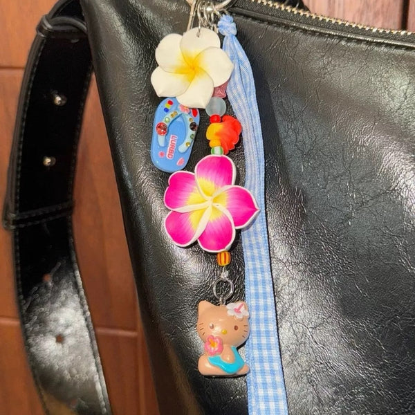 Hawaiian Dance Keychain Bag Charm