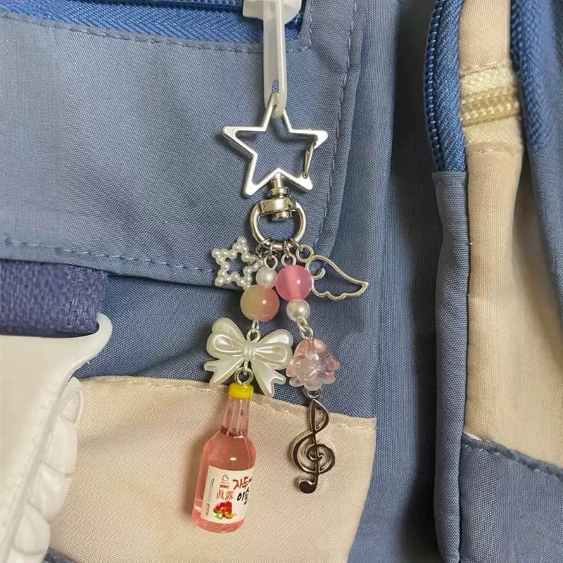 Fizzy Fun Keychain Bag Charm in Pink