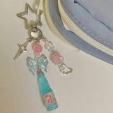 Fizzy Fun Keychain Bag Charm in Blue