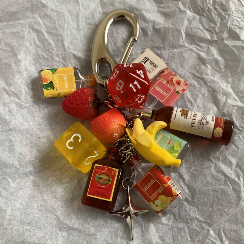 Summer Date Night Keychain Bag Charm