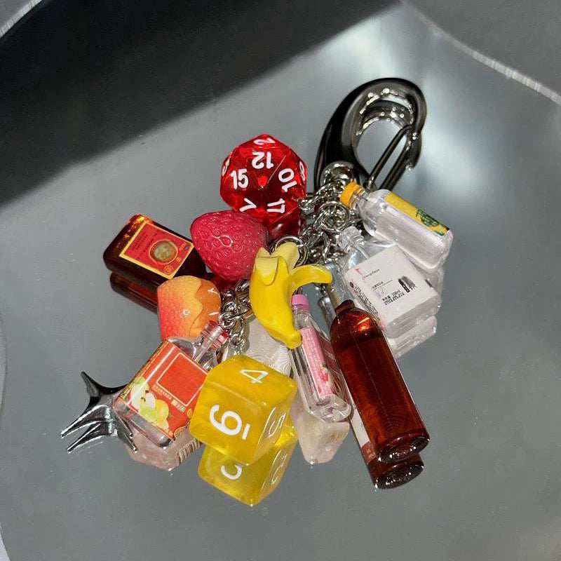 Summer Date Night Keychain Bag Charm