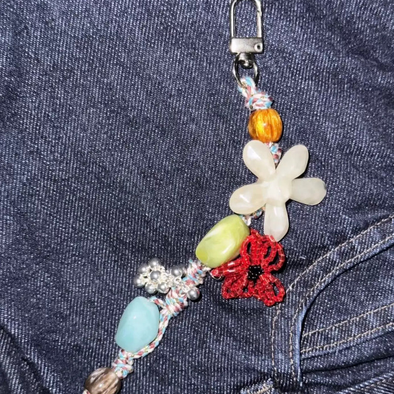 Beach Garden Keychain Bag Charm