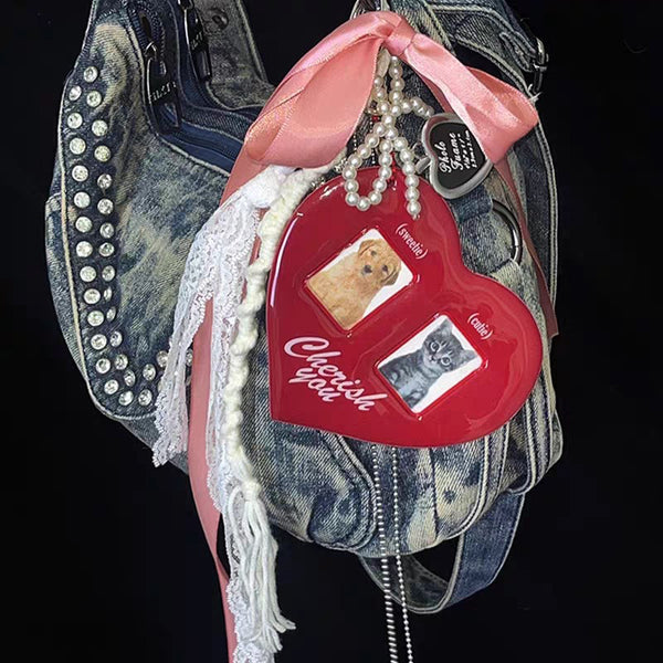 Cherish you Keychain Bag Charm