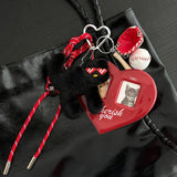 I Heart you Keychain Bag Charm